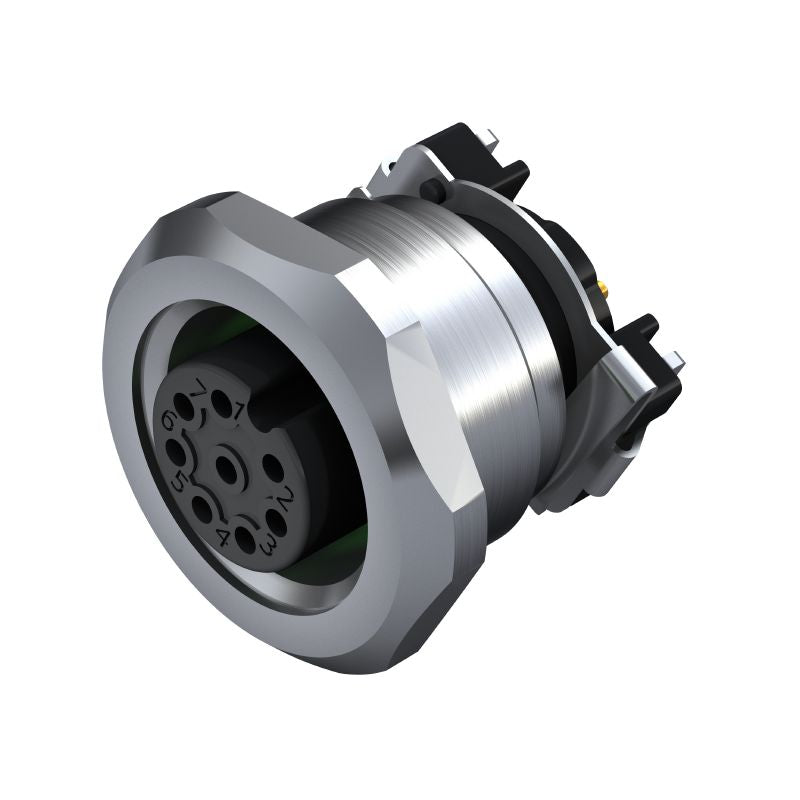 2423140000 - M12 A-Coded Connector, 5 Poles, IP67, 13mm Height (Pack of 25)