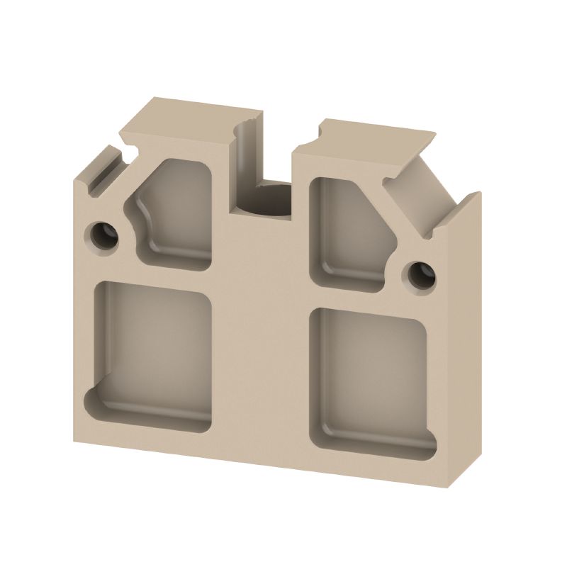 0320560000 - PA 66 Beige Partition Plate, 27mm x 7mm, V-2 Rated (Pack of 50)