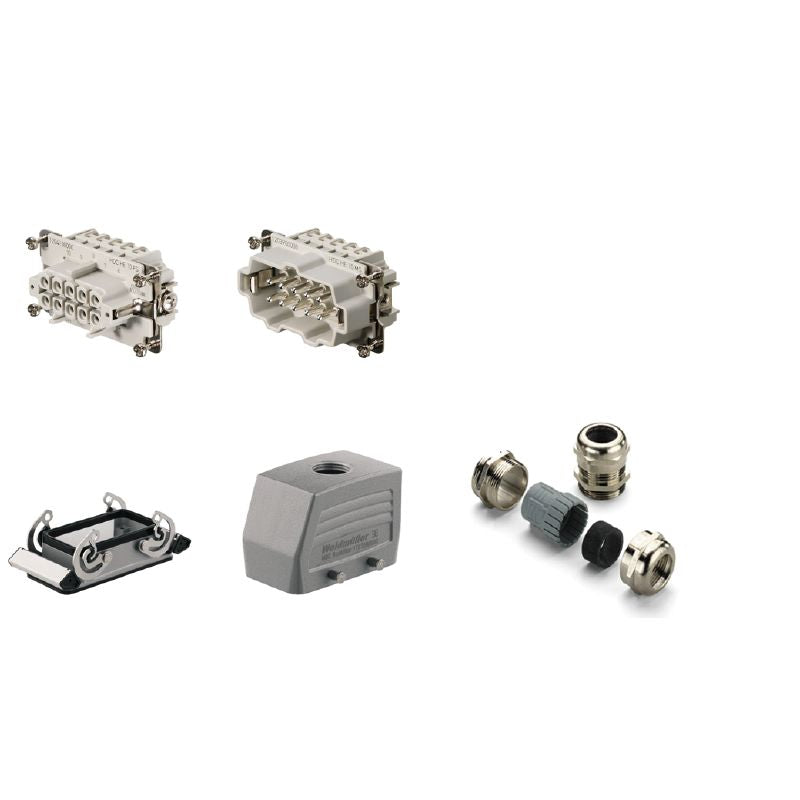 1712670000 - Heavy-Duty 4" Connector Kit, 10 Poles, IP65 Rated