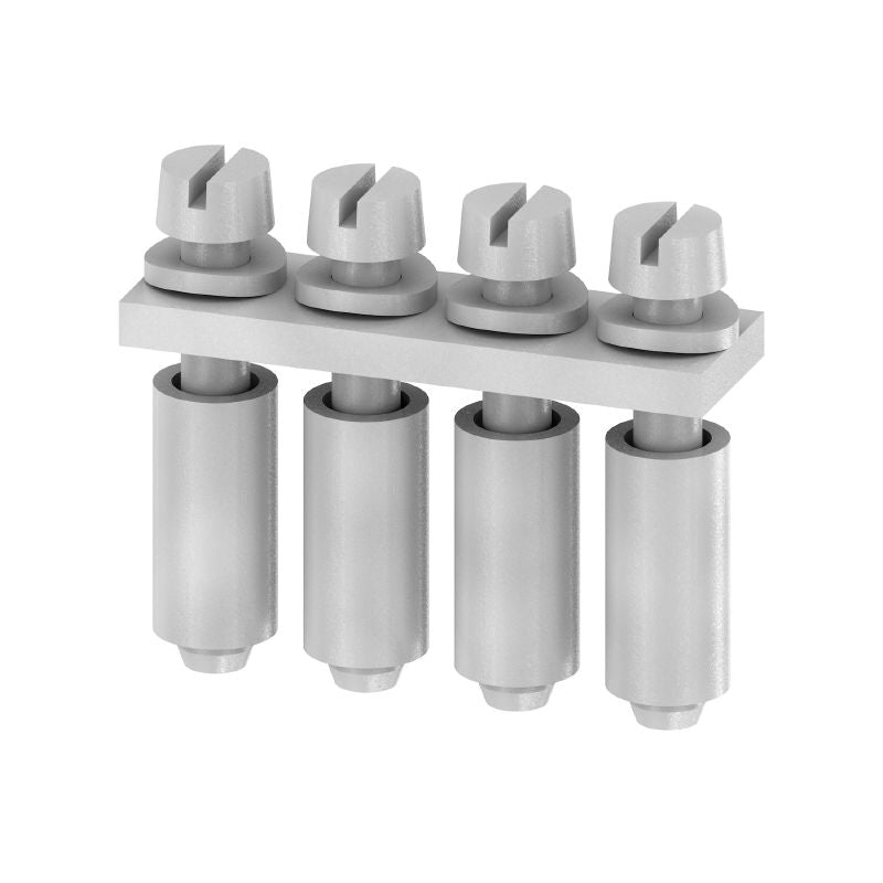 0368000000 - 4-Pole Grey Cross-Connector, 24.8mm x 6mm x 20.5mm (Pack of 50)