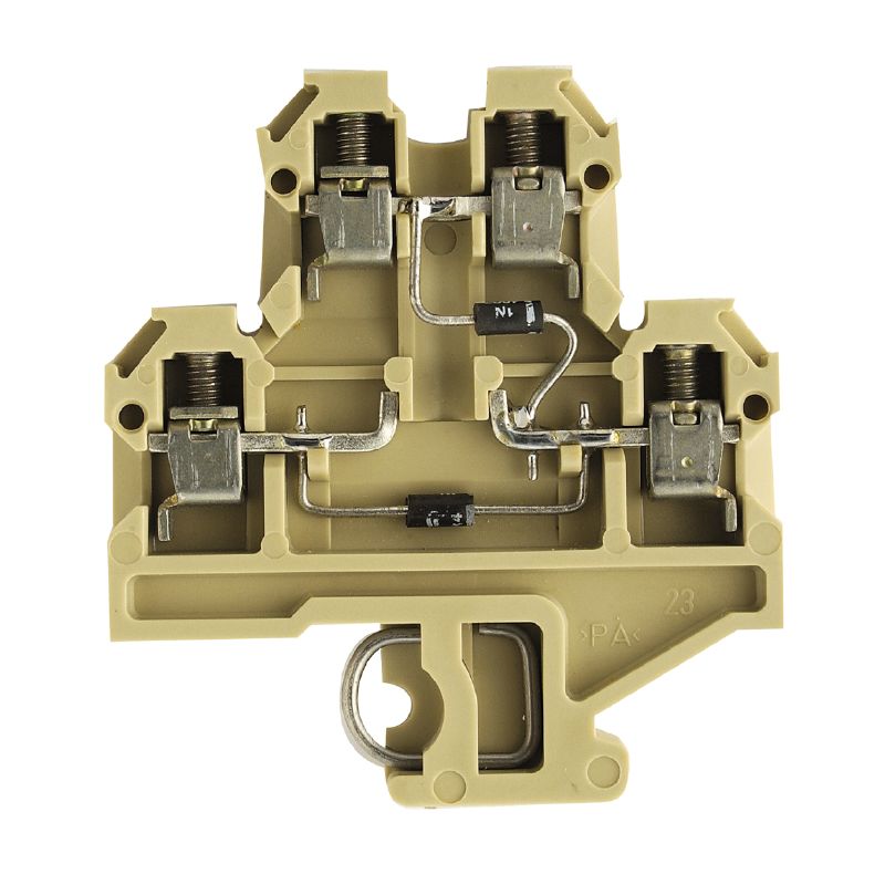 0642760000 - 4mm² Beige Terminal Block, 2 Levels, 380V Voltage Rating (Pack of 25)