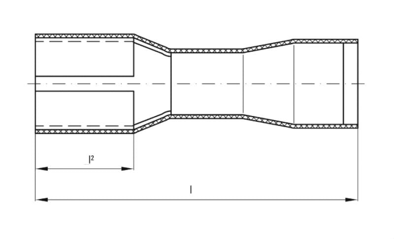 1491870000 - Red Insulated Cable Connector for 0.5-1 mm² Conductors (Pack of 100)