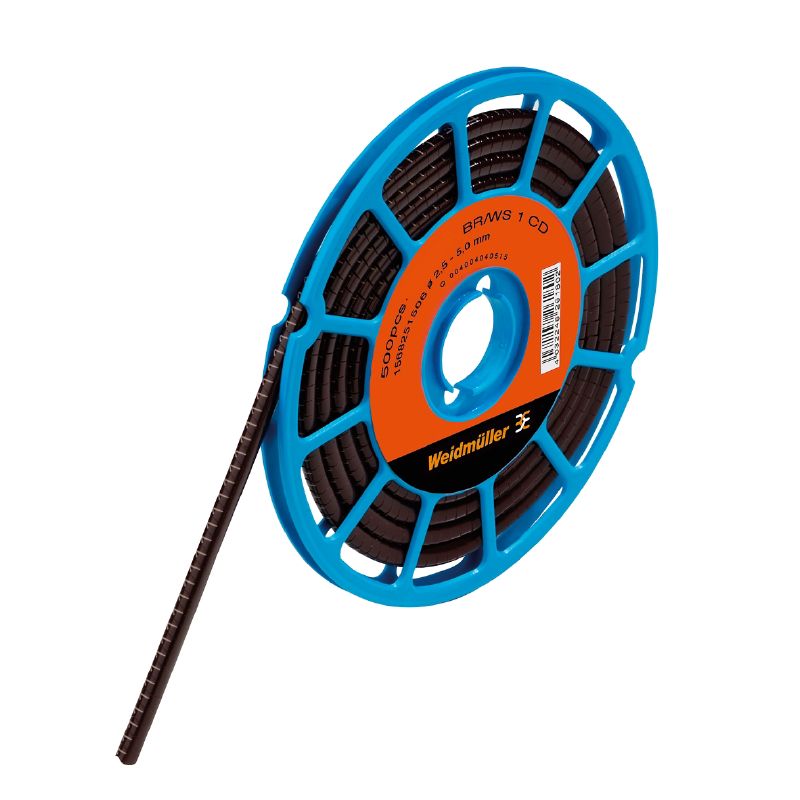 1568251506 - Brown PVC Marker for 2.5-5mm Cables, 3x4.2x5mm (Pack of 500)