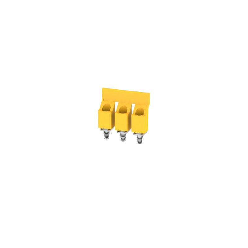 1055160000 - Yellow 11.90mm 3-Pole Cross-Connector, 101A Rated (Pack of 50)