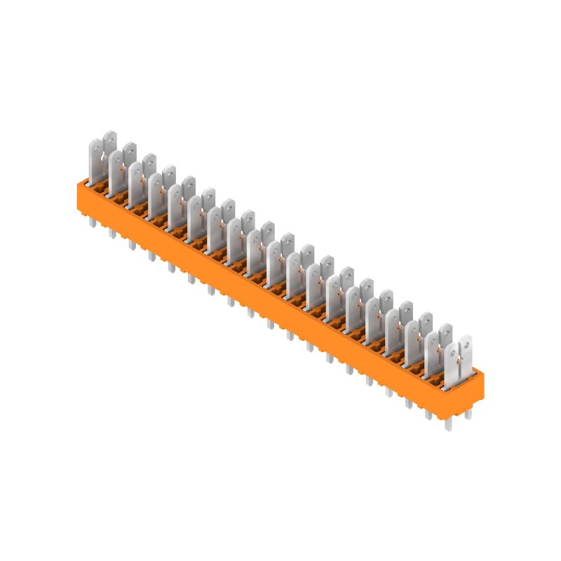 9500590000 - Orange 5mm Pitch PCB Terminals, 19 Poles, 180° Angle (Pack of 50)