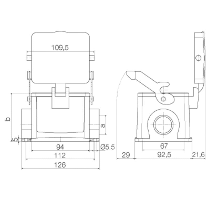 1788490000 - IP65 Rated 10 Size Enclosure with M32 Cable Entries