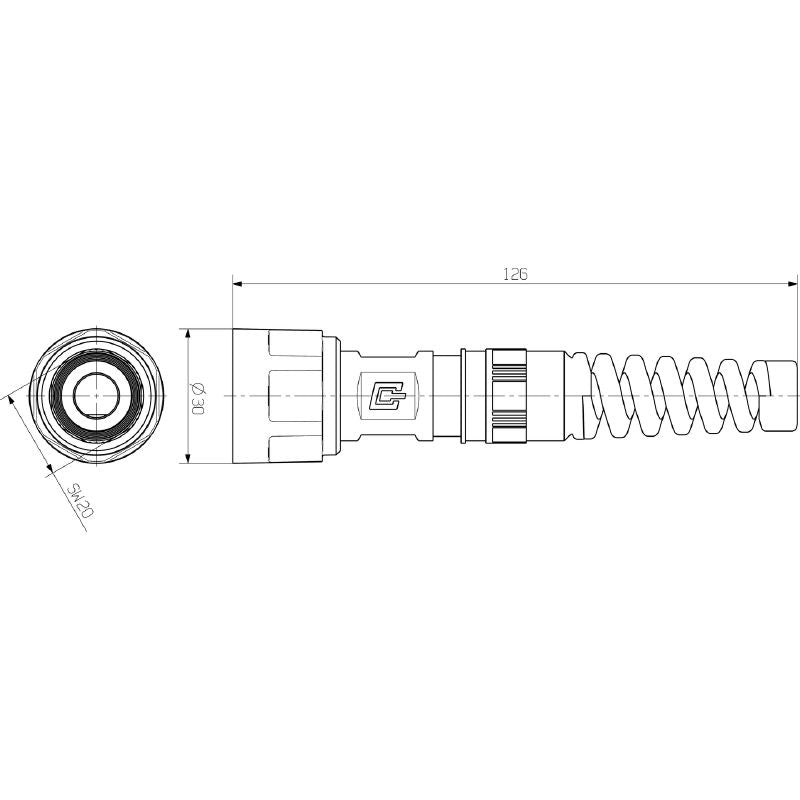 1012460000 - IP67 Empty Enclosure with Plug Housing and Bending Protection (Pack of 10)