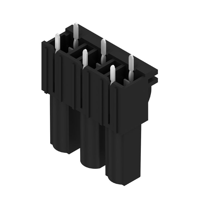 1122080000 - 7.62mm 3-Pole Black PCB Connector, 180° THT Solder (Pack of 84)