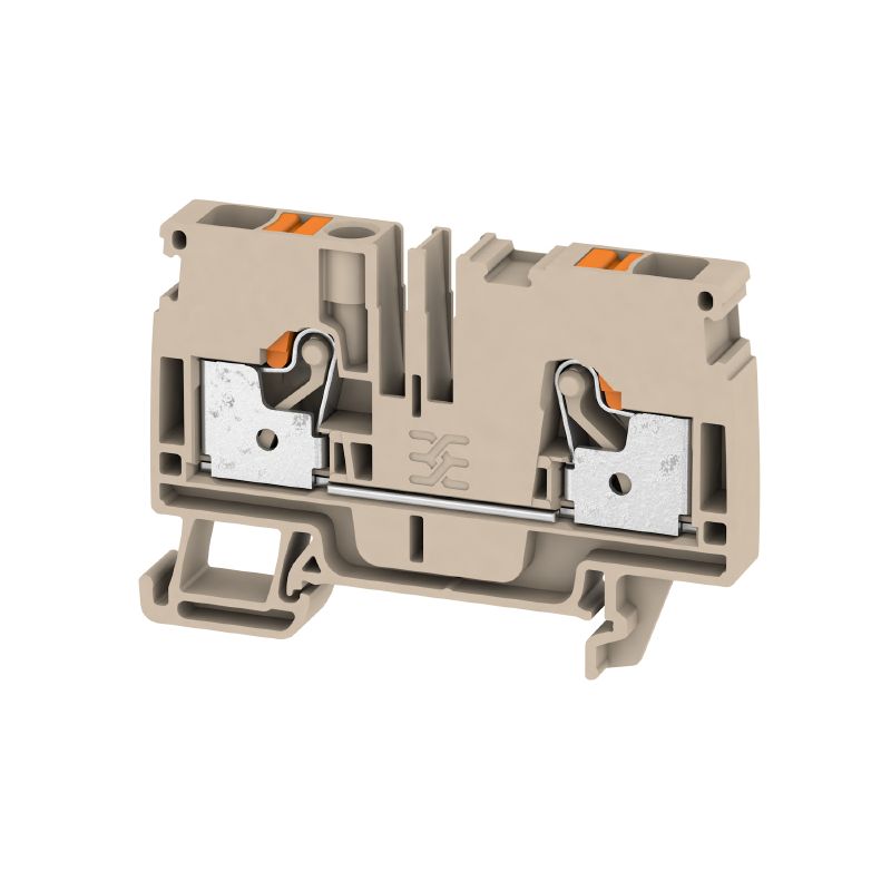 1992110000 - 6mm² Feed-Through Terminal, Dark Beige, 800V/41A Rated (Pack of 50)