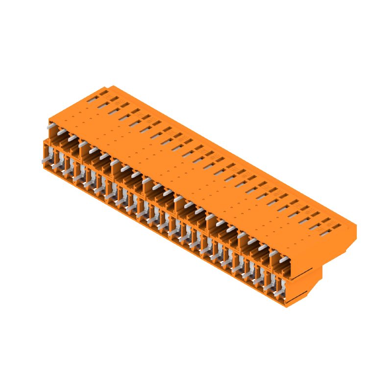 1977670000 - 5.08mm Orange PCB Terminal with 46 Poles at 90° Angle (Pack of 10)