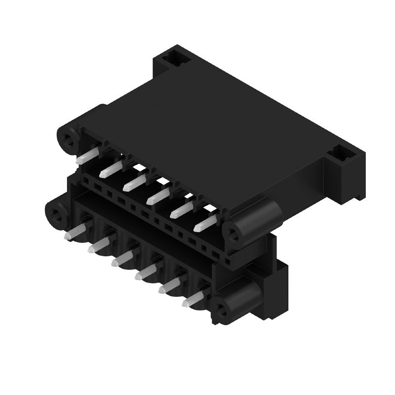 1828810000 - 5.08mm 12-Pole Black PCB Connector with 180° Flange (Pack of 28)