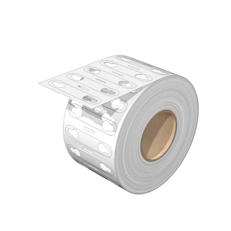 2006070000 - White Polyester Cable Markers 5-8mm, 2000 Pieces (Pack of 2000)