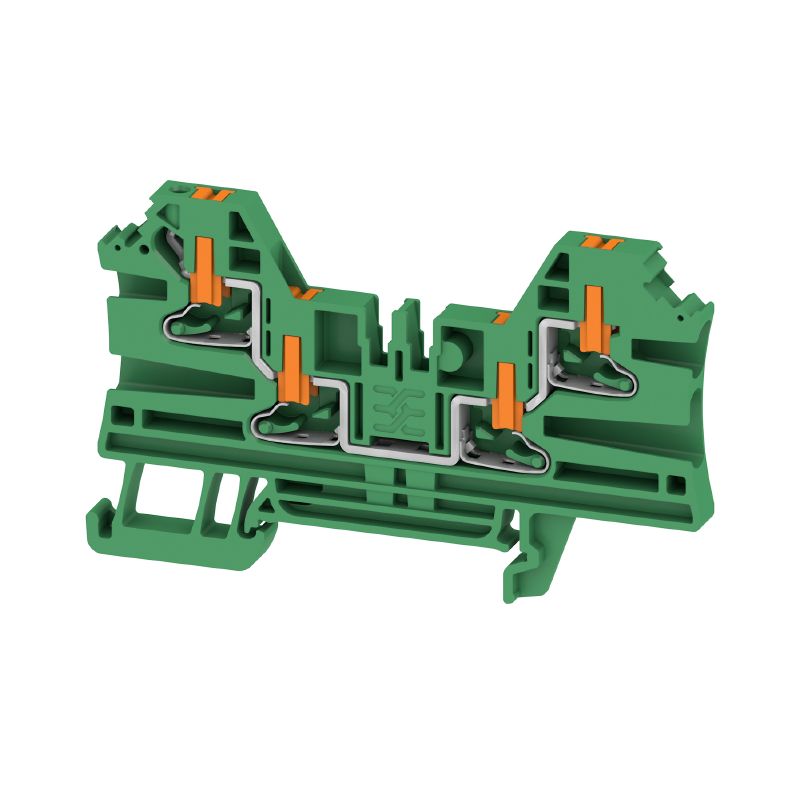 2847510000 - Green 2.5mm² Terminal Block, 24A, Push-In Connector (Pack of 50)