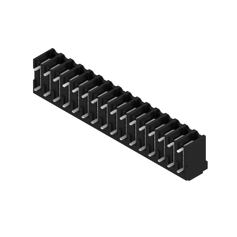 1869510000 - 3.81mm Black Terminal Block, 16 Poles, 90° Configuration (Pack of 9)