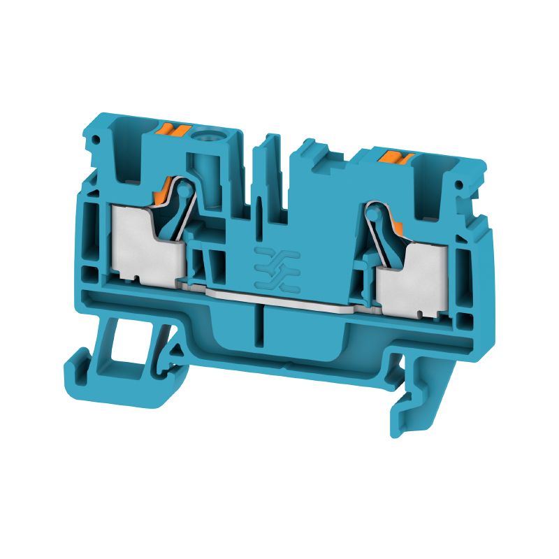 2051210000 - 800V Push-In Feed-Through Terminal, 4mm², Blue (Pack of 100)