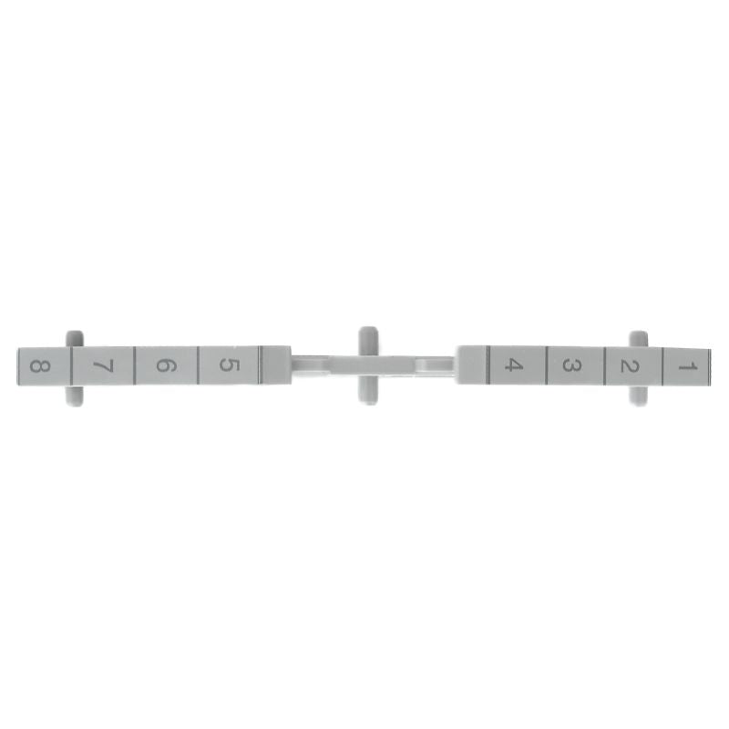 1317840000 - 2mm Grey Partition Plate with Numbers 1-8 (Pack of 10)