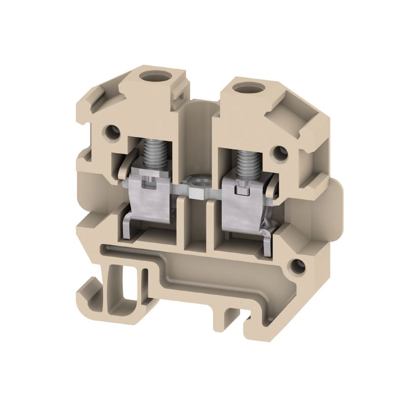 0489560000 - Beige Screw Terminal Block, 4mm², 32A Rated (Pack of 100)