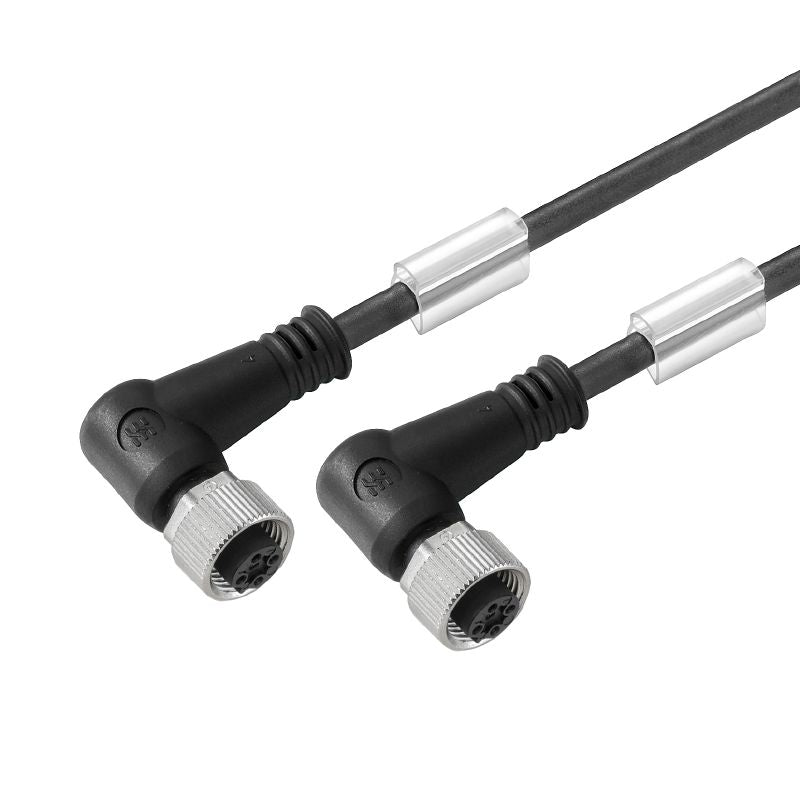 1009150800 - 8m M12 5-Pole Connecting Line with Angled Socket
