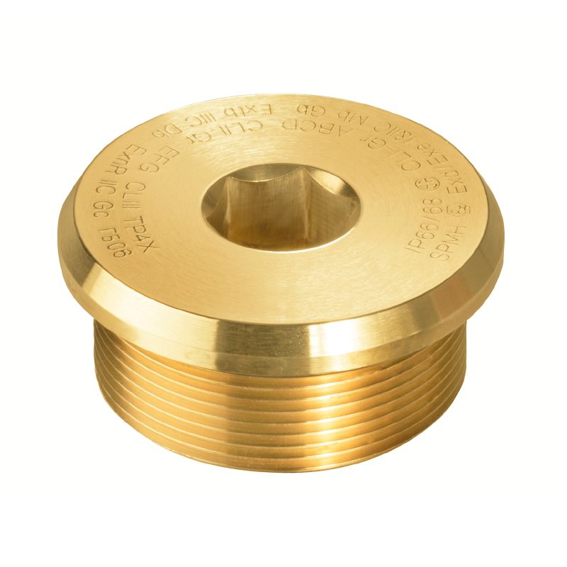 1477770000 - Brass M25 Blanking Plug, 21mm x 25mm, RoHS Compliant (Pack of 20)