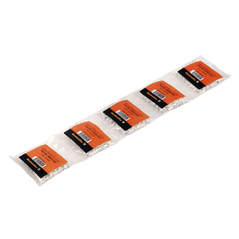 0251311049 - White PVC Cable Markers, 4-10mm, MultiPack, Hot-Embossed Symbols (Pack of 100)