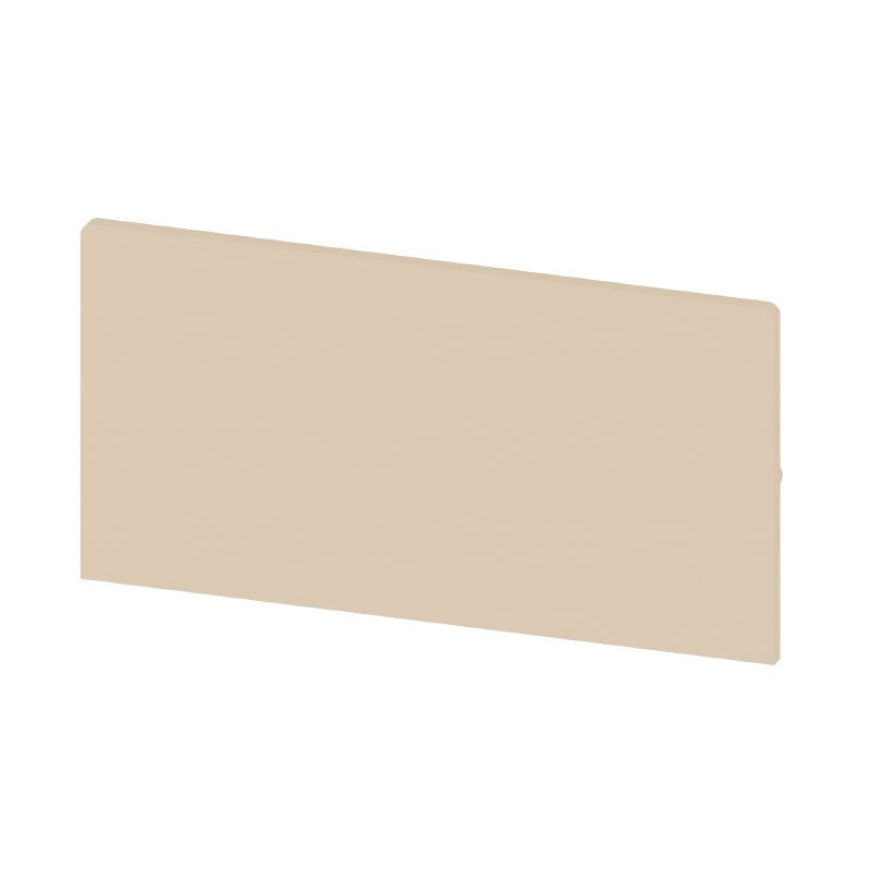 0266400000 - 58mm Dark Beige Snap-On Terminal End Plate (Pack of 20)