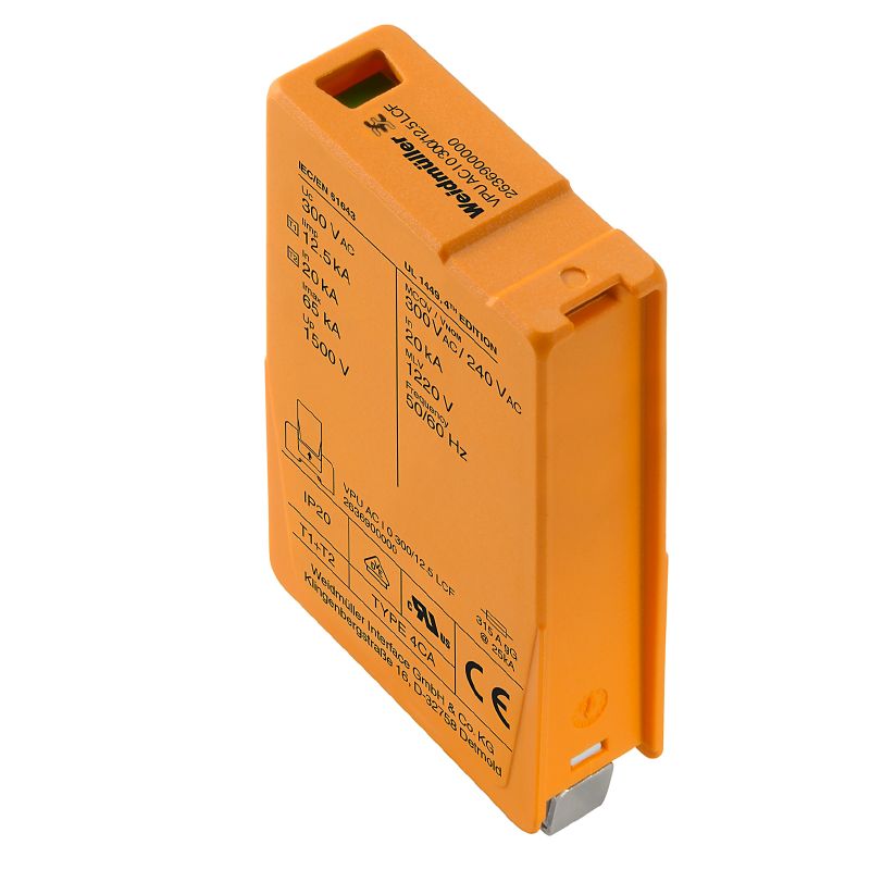 2636900000 - Compact Orange Surge Protector with 240V Rating