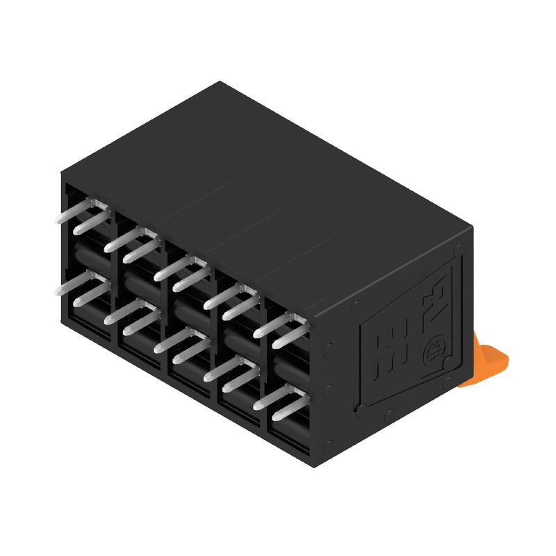 1988630000 - 10mm Pitch 5-Pole PCB Terminal, Black 90° Orientation (Pack of 25)