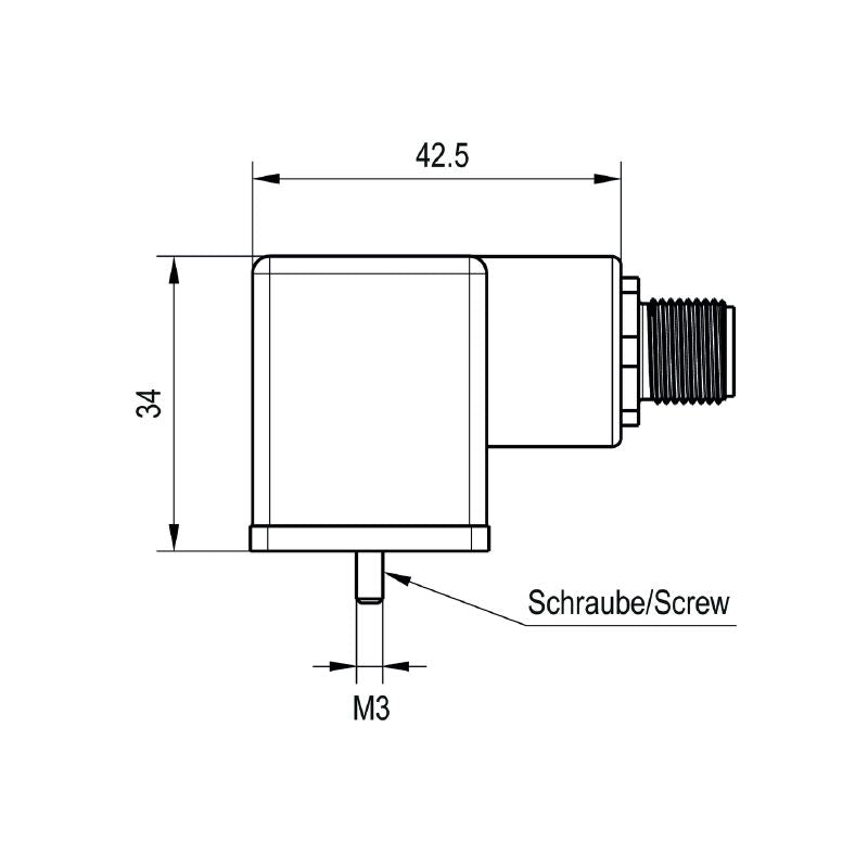1985000000 - 5-Pole M12 Plug Connector, 18mm, RoHS Compliant