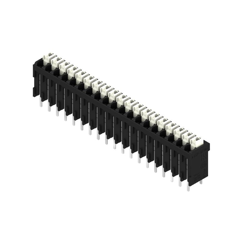 1870560000 - 3.50mm Black PCB Terminal, 19 Poles, 180-Degree Angle (Pack of 8)