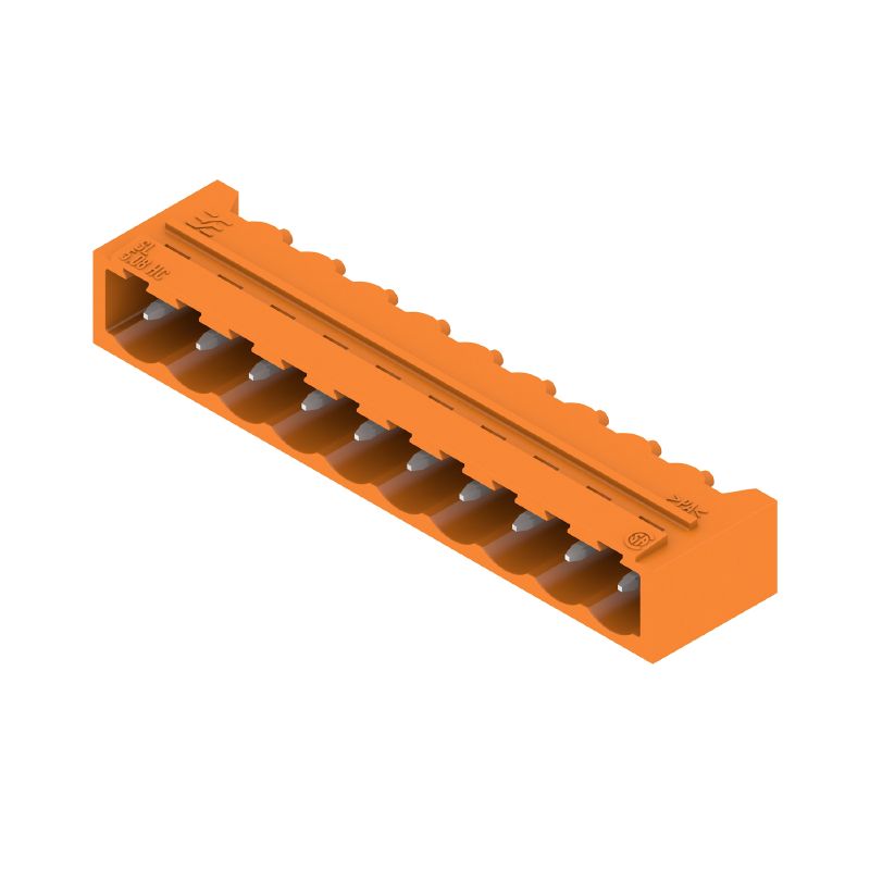1147530000 - 5.08mm Orange PCB Connector, 10-Pole Male Header, 3.2mm Pins (Pack of 50)