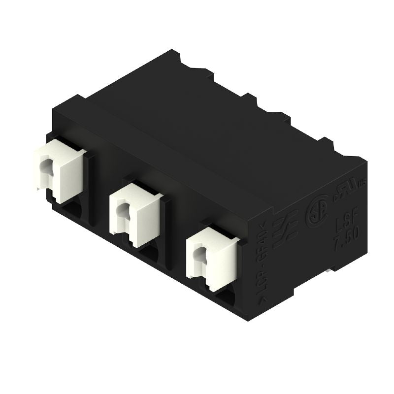 1869750000 - Black 3-Pole PCB Terminal, 7.50mm Pitch, 90° Orientation (Pack of 28)