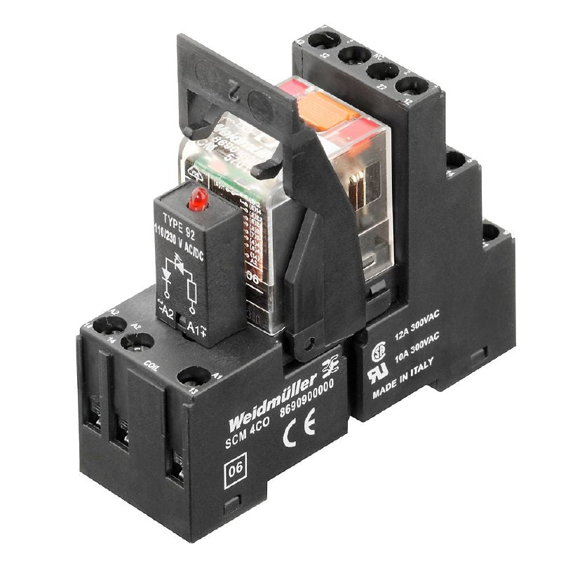 7940007062 - 24V DC Relay Module with 3 Contacts and Test Button (Pack of 10)