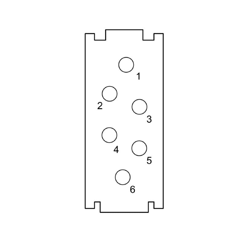 2748430000 - 6-Pole Signal Module, 500V, 16A, RoHS Compliant