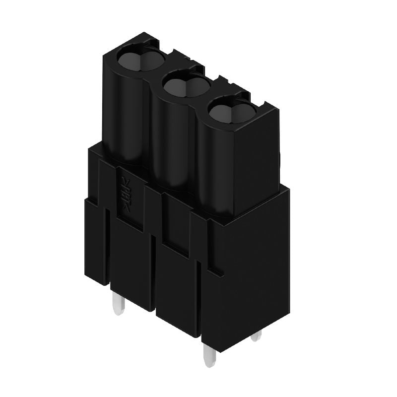 2738720000 - 5.08mm PCB Female Header Connector, 3 Poles, Black Finish (Pack of 120)