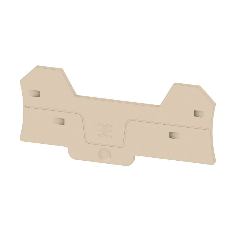 2898870000 - Dark Beige Terminal End Plate, 88.9mm x 2mm, V-0 Rated (Pack of 20)