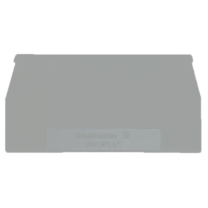 1349140000 - Traffic Grey End Plate 65mm for Snap-On Installation (Pack of 20)