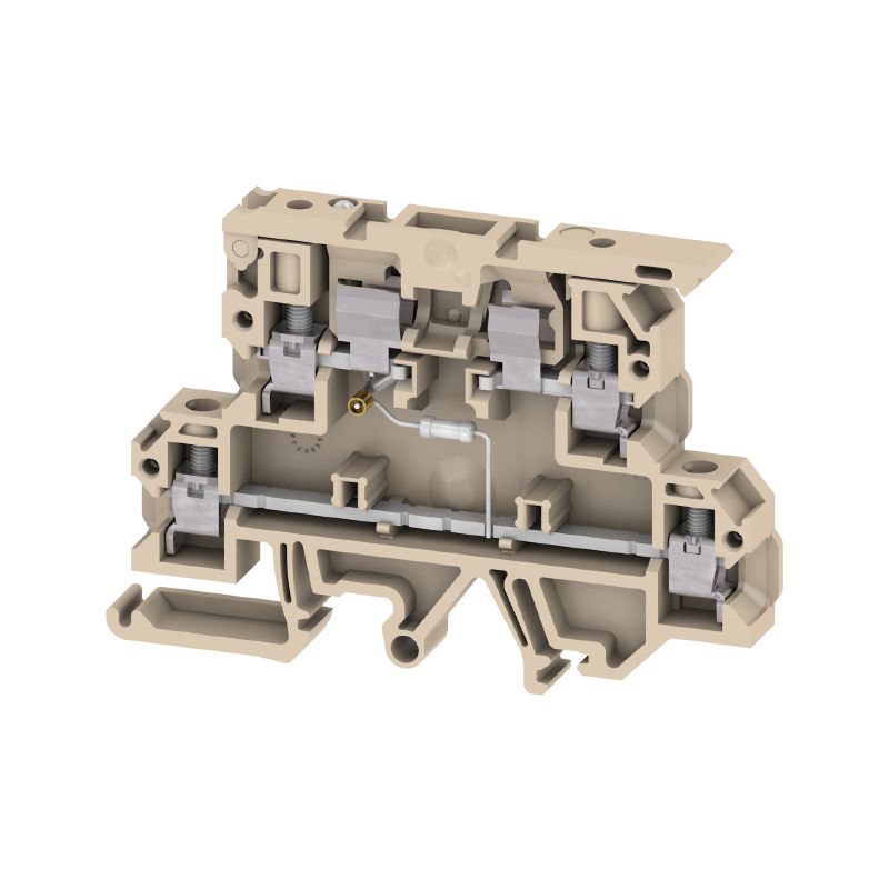 9802730000 - 6.3A Fuse Terminal for TS 35/32 Rail, Screw Connection (Pack of 25)