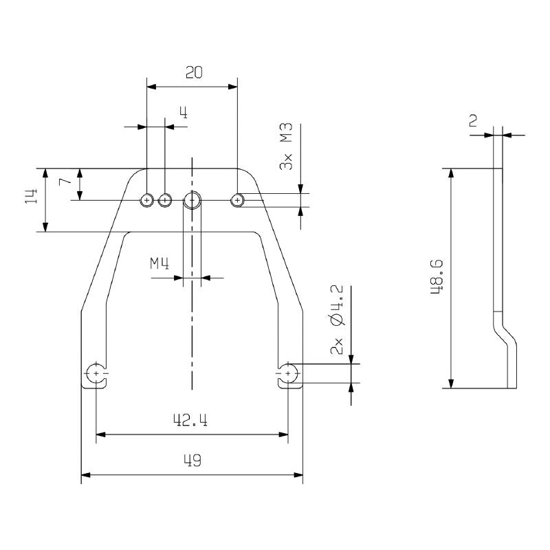 1435410000 - Galvanized Steel Shield Clamp, -40°C to 125°C Range