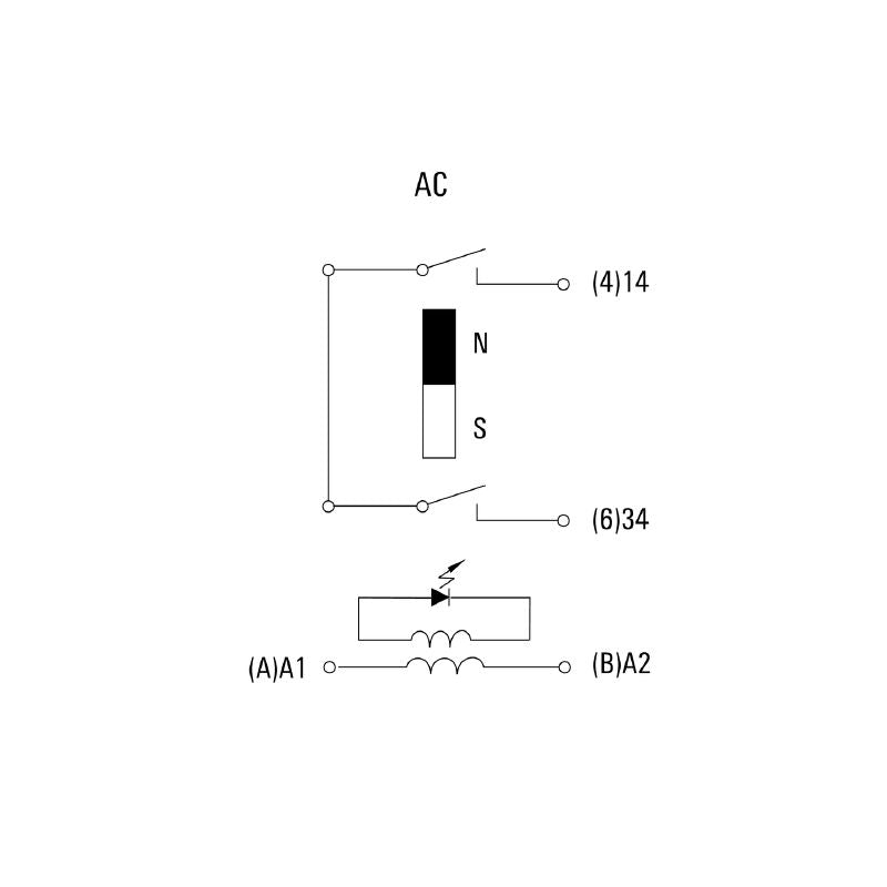 1219910000 - 48V AC D-Series Relay, 16A with NO Contact and Test Button (Pack of 10)