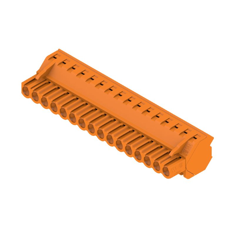 1946390000 - 5.08mm Female PCB Plug-In Connector, 16 Poles, 17.5A (Pack of 18)