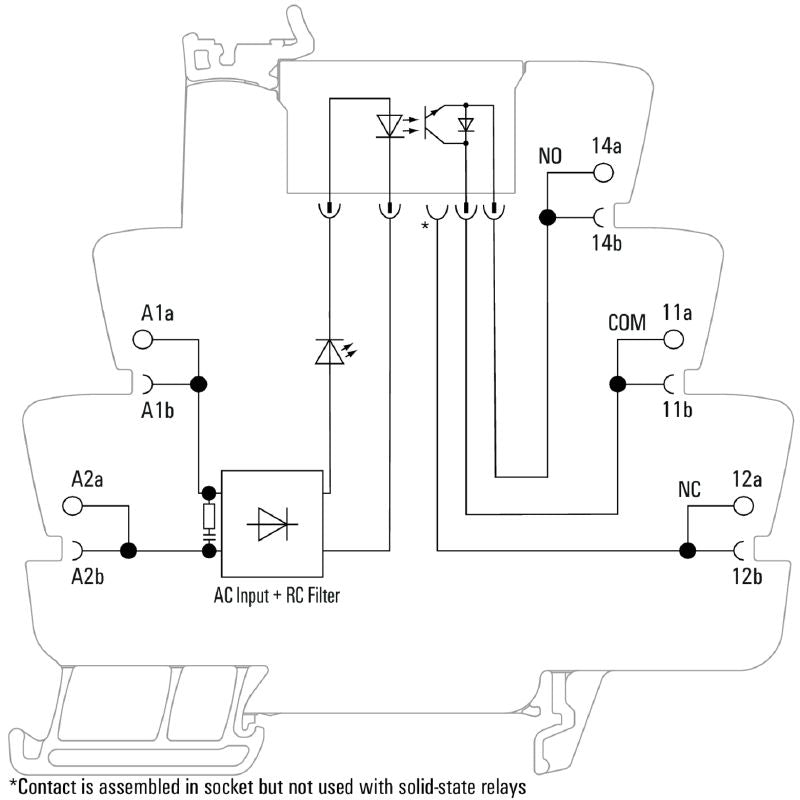 1127110000 - TOZ Solid-State Relay 120VAC, 48VDC, 0.1A with Tension-Clamp (Pack of 10)