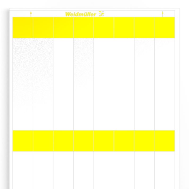 1712491687 - Yellow 25x140mm LaserMark Label for Cables and Conductors (Pack of 10)