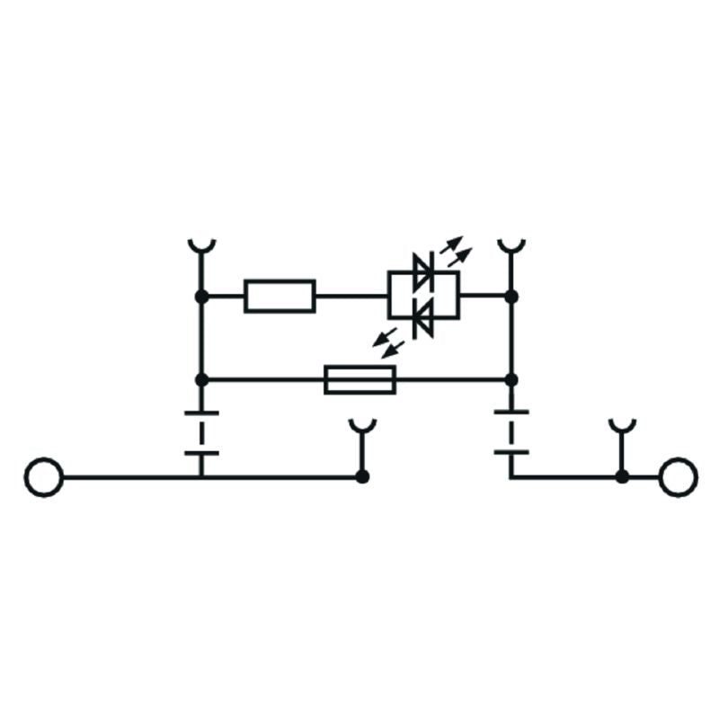 1616500000 - Dark Beige 2.5mm² Fuse Terminal with Tension-Clamp Connection (Pack of 10)