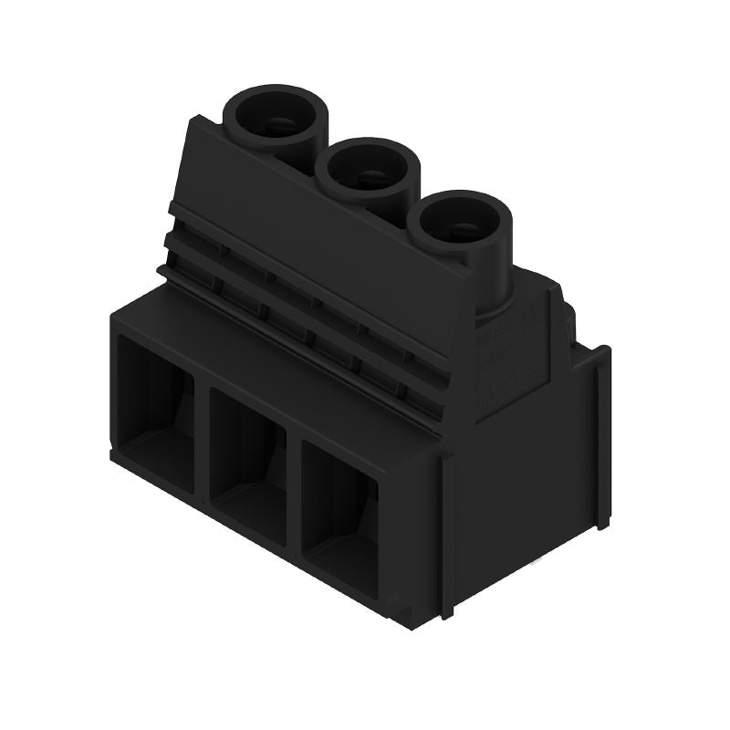2014060000 - 10.16mm PCB Terminal, 90° Connection, 3 Poles, Black Finish (Pack of 20)