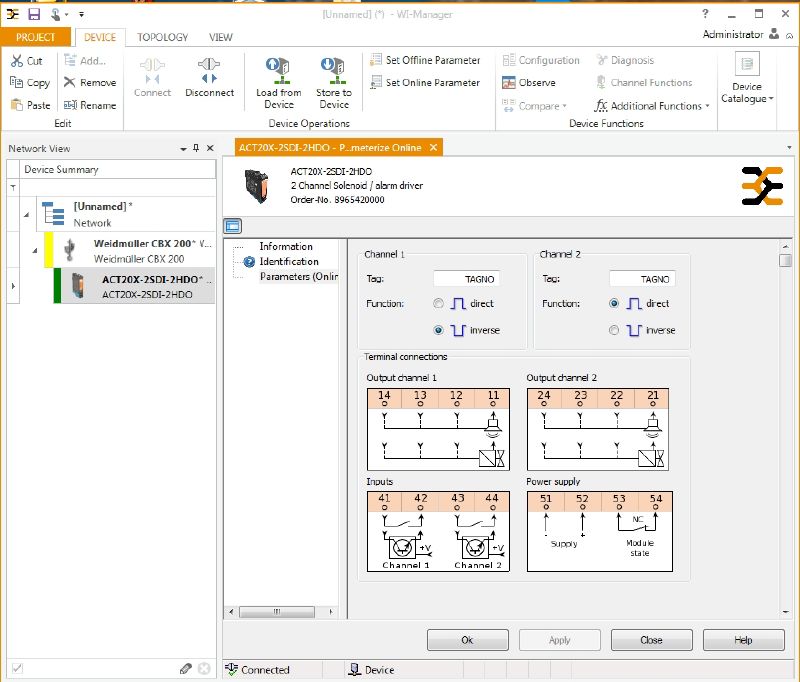 2456130000 - Dual-Channel Solenoid Valve Switch for Hazardous Zones