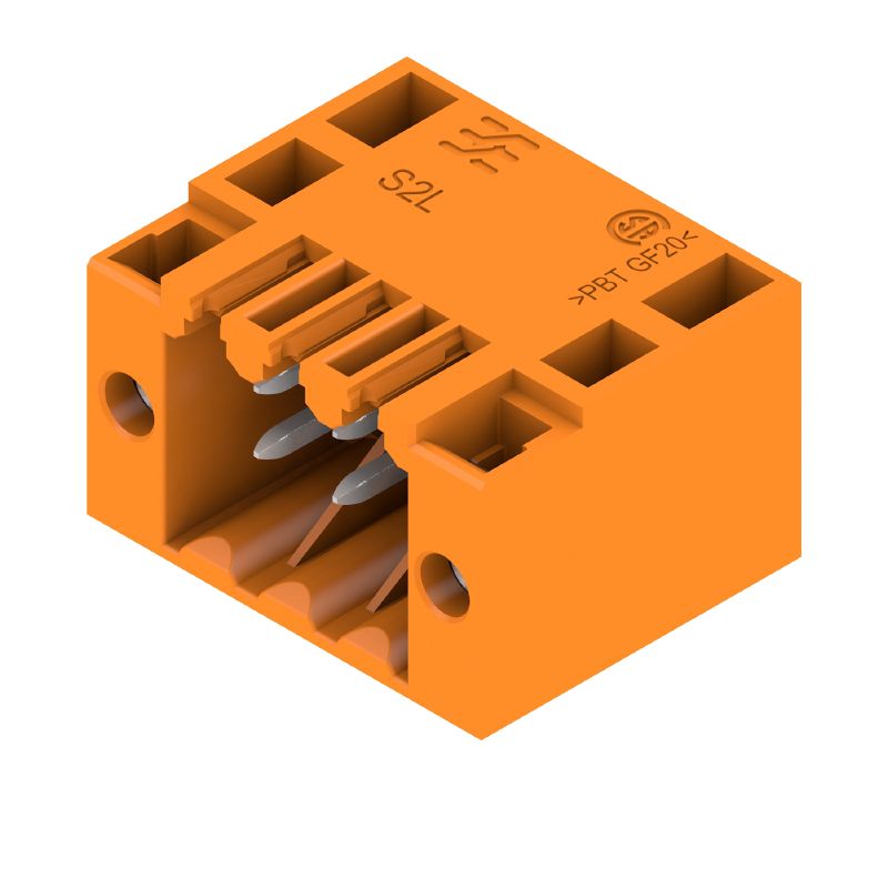 1728470000 - Orange 3.5mm PCB Header Connector with 6 Poles (Pack of 102)
