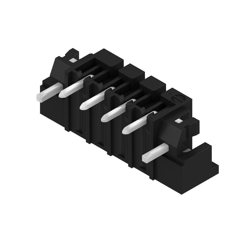 1863690000 - 3.81mm THT Male Header Connector with 4 Poles in Black Box (Pack of 50)