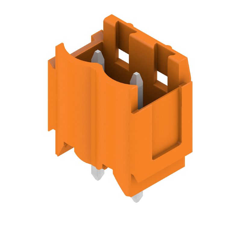 1581780000 - 5.00mm Orange PCB Plug-in Connector, 180° Male Header (Pack of 100)