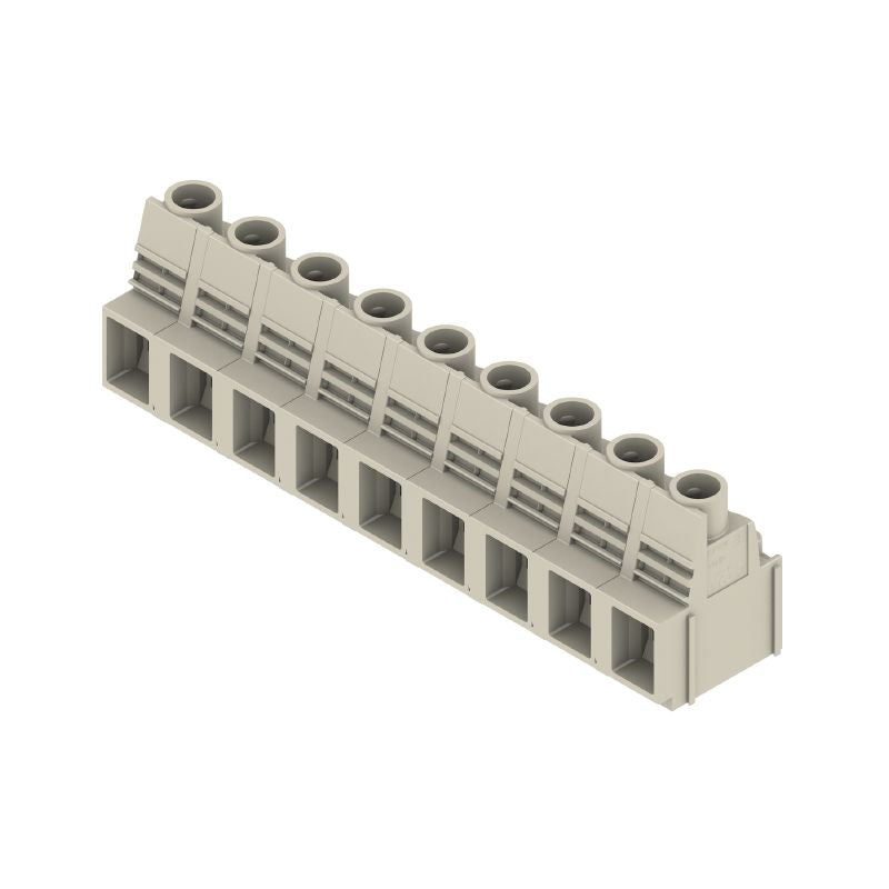 1839250000 - 12.7mm Pebble Grey Circuit Board Terminal, 9 Poles, 3.2mm Pins (Pack of 20)