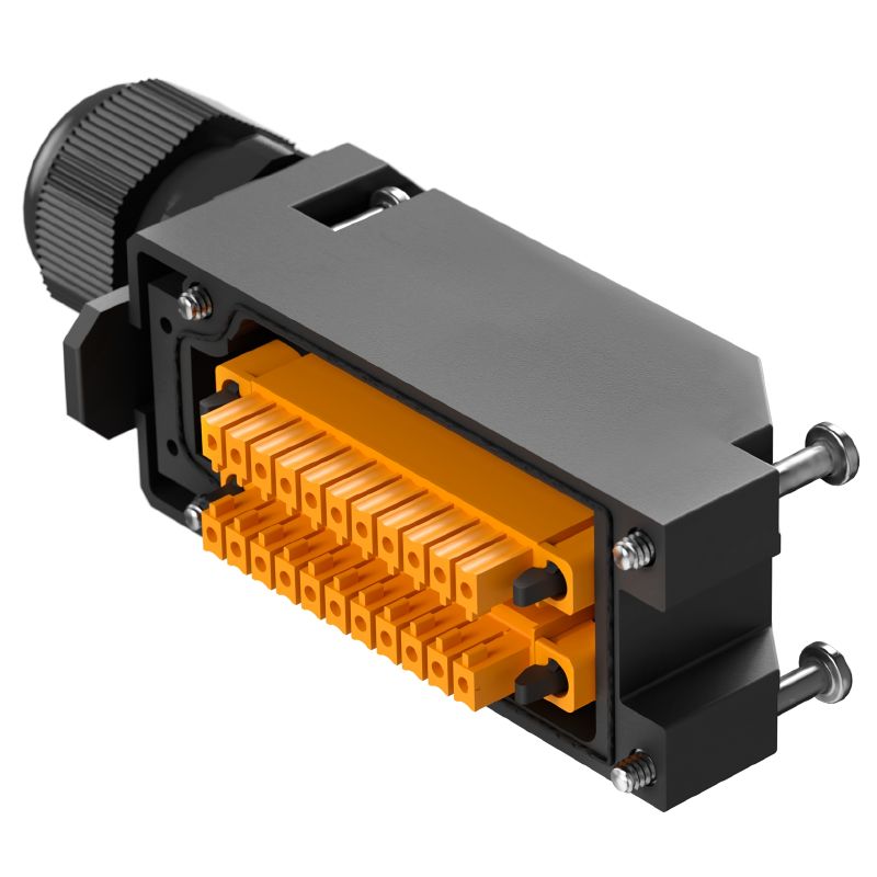 2819000000 - M8 Sensor-Actuator Distributor with 10 Sockets & LED Indicators